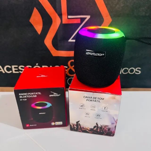 Caixa de Som Bluetooth portátil da marca Grasep - D-Y29 - Foto 2