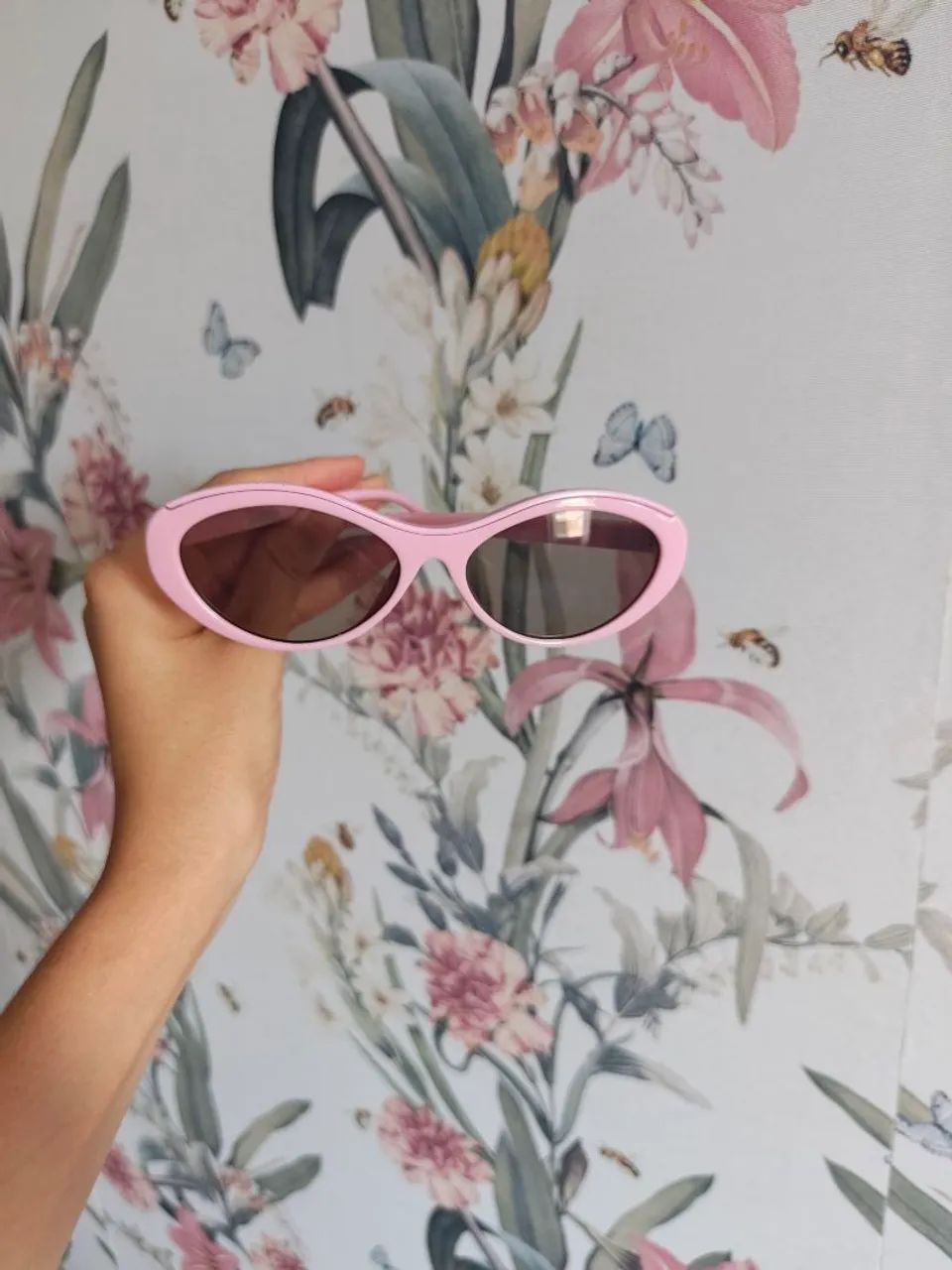 Óculos de sol feminino rosa  - Foto 2