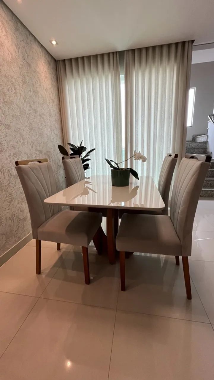 Conjunto mesa jantar com 4 cadeiras  - Foto 3