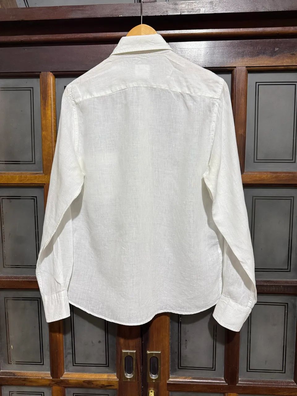 camisa boggi milano linho branca - Foto 4