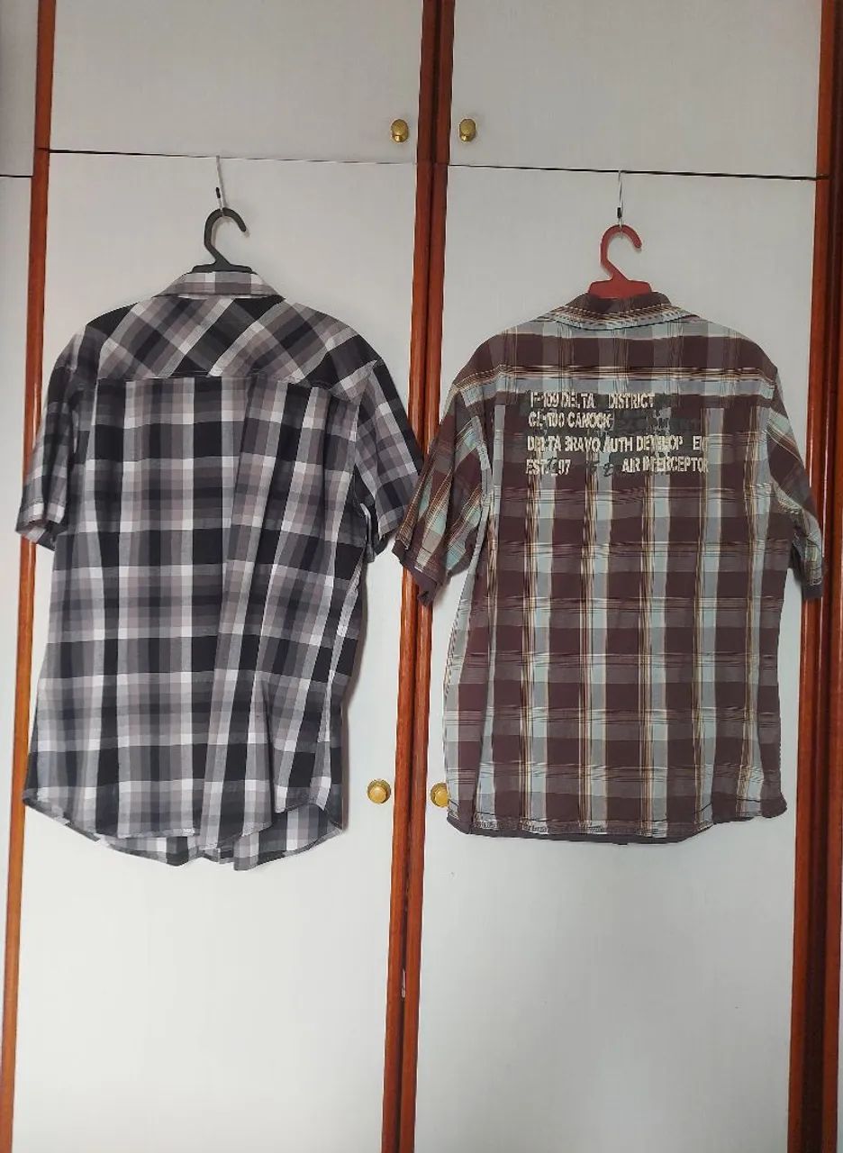 kit com 2 camisas tamanho G - Foto 2