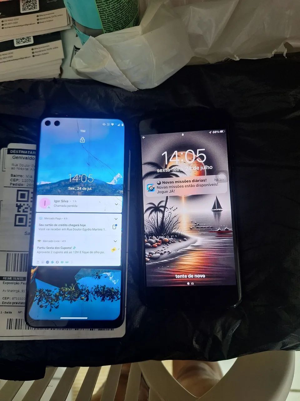 IPHONE 7 PLUS E MOTO G5G plus