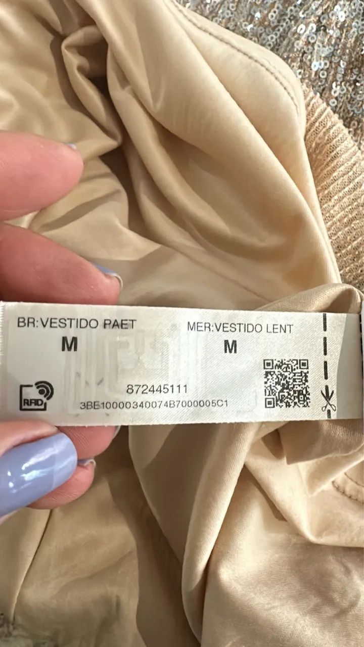 Vestido paetê dourado - Foto 3