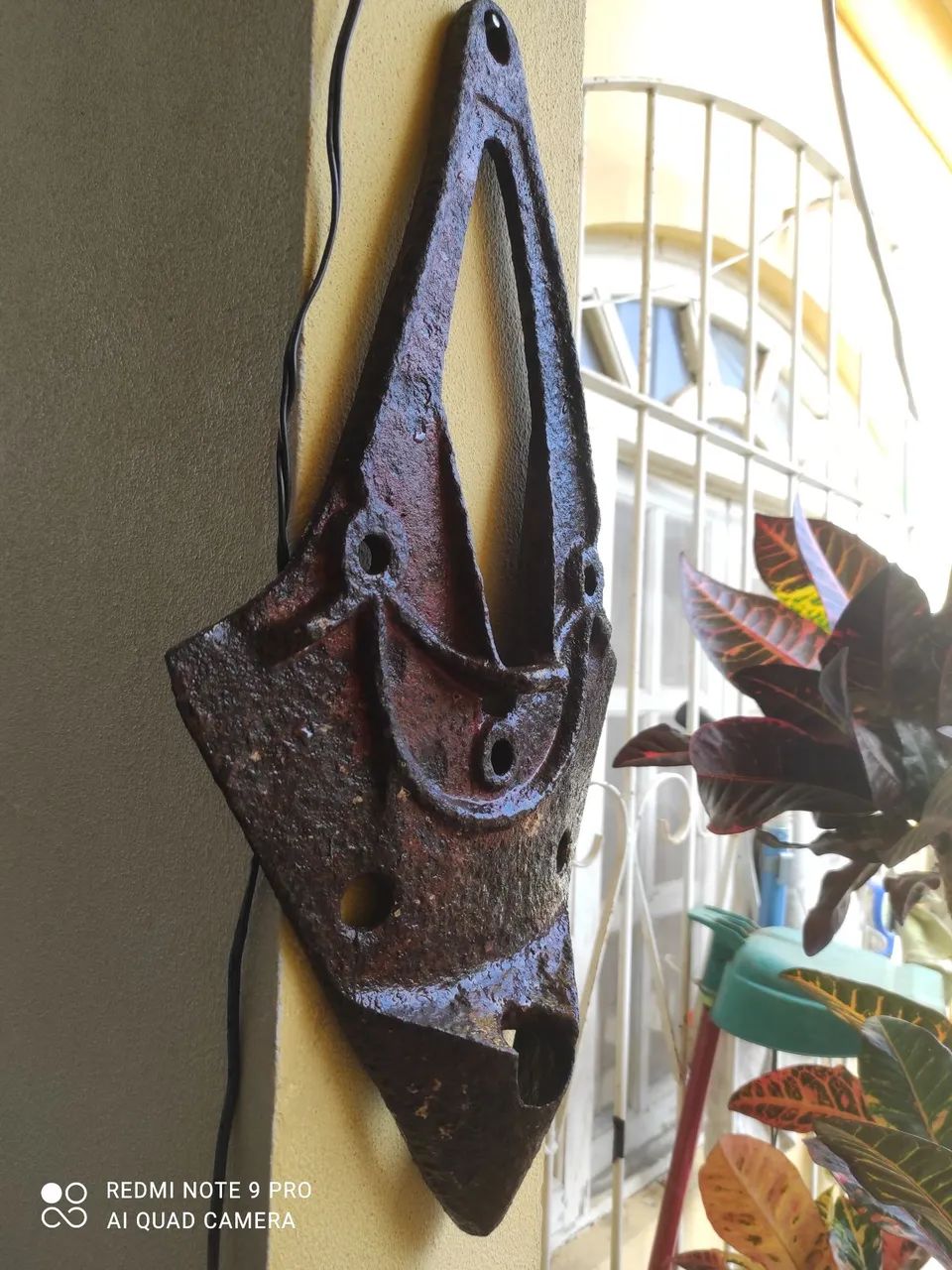 Ponta de arado antiga,para decoração: - Foto 2