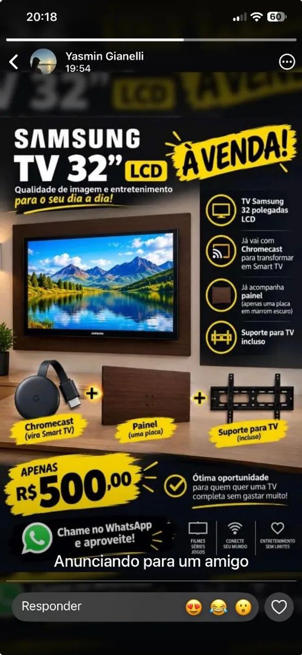Tv LCD 32 polegadas Samsung