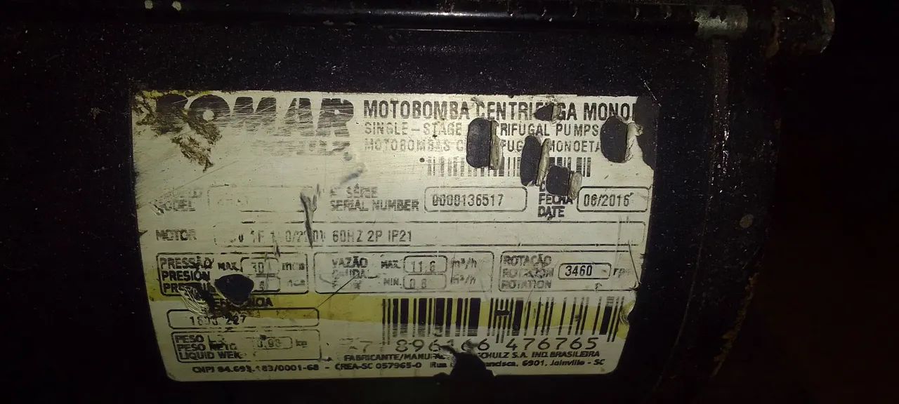 Bomba centrifuga 