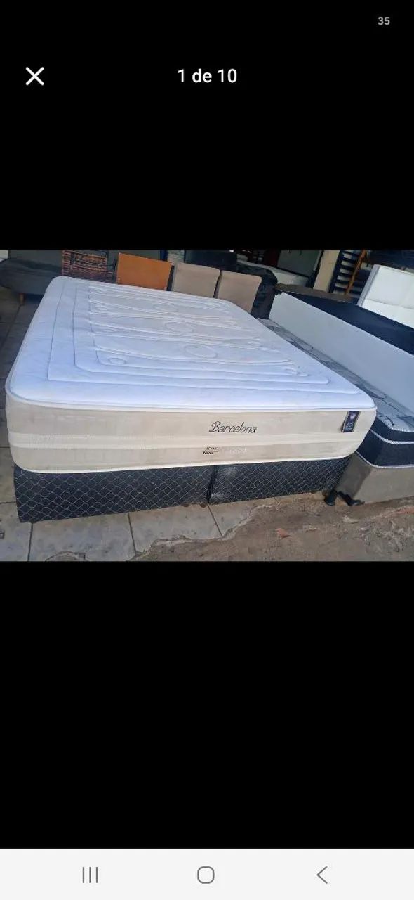 Cama box Queen size colchão king koil molas ensacadas  - Foto 5