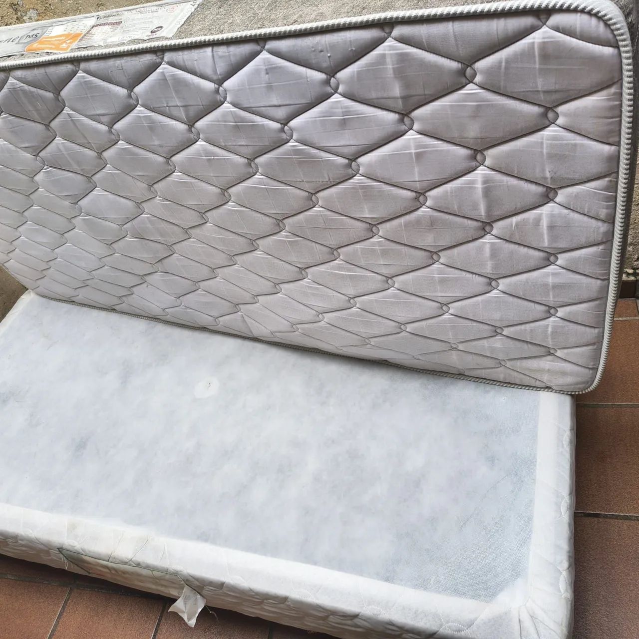 Box e colchão solteiro 88x1.88 espuma americanflex  - Foto 4
