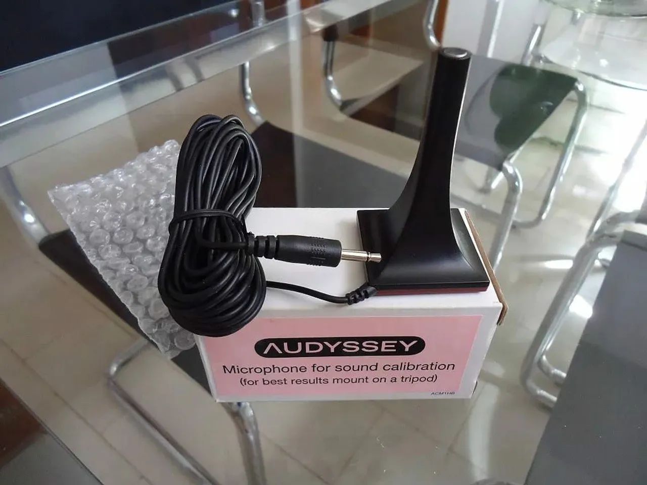 Microfone calibração Audyssey sem uso