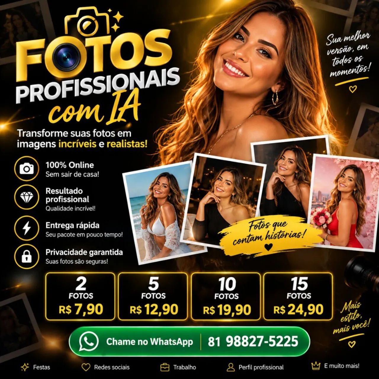 Fotos profissionais IA 