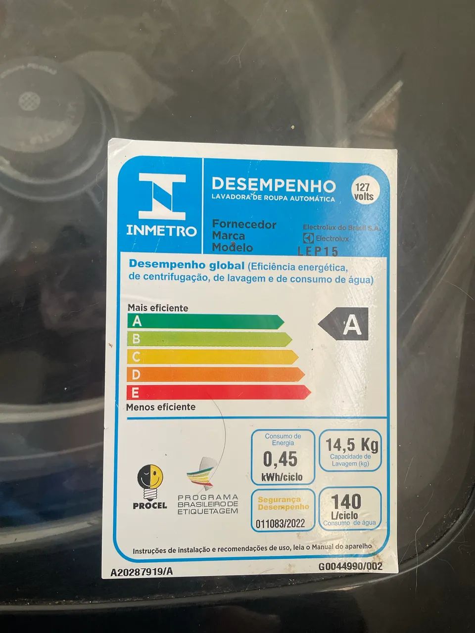 Máquina de lavar Electrolux  p - Foto 5