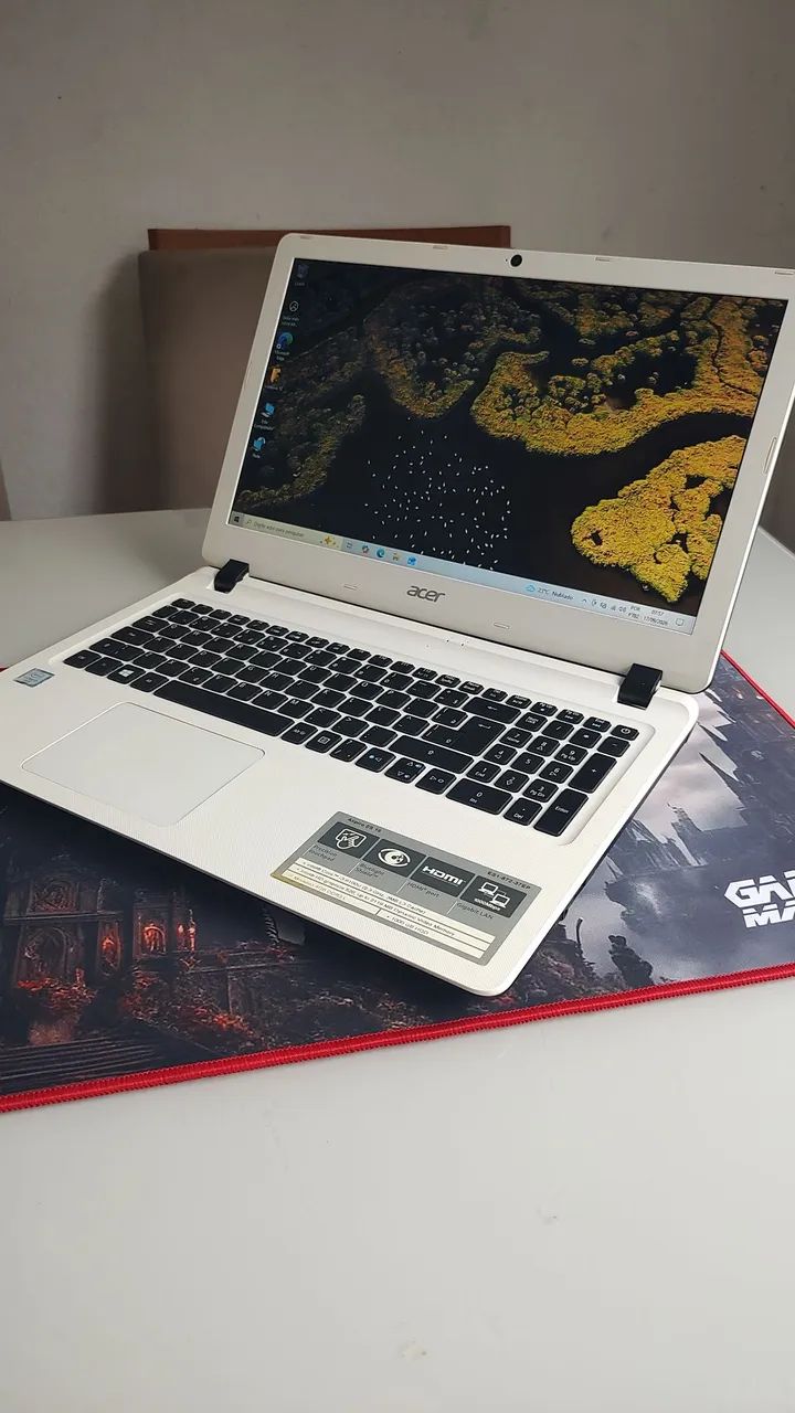 Notebook Acer Aspire. Processador Intel. Memória de 4GB + SSD 256GB