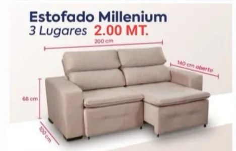 Sofá Retrátil e Reclinável