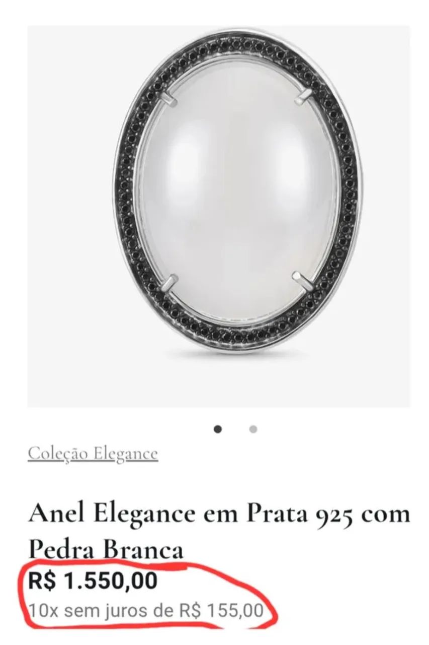 Anel Elegance Vivara em Prata, Quartzo e Espinélios. - Foto 5