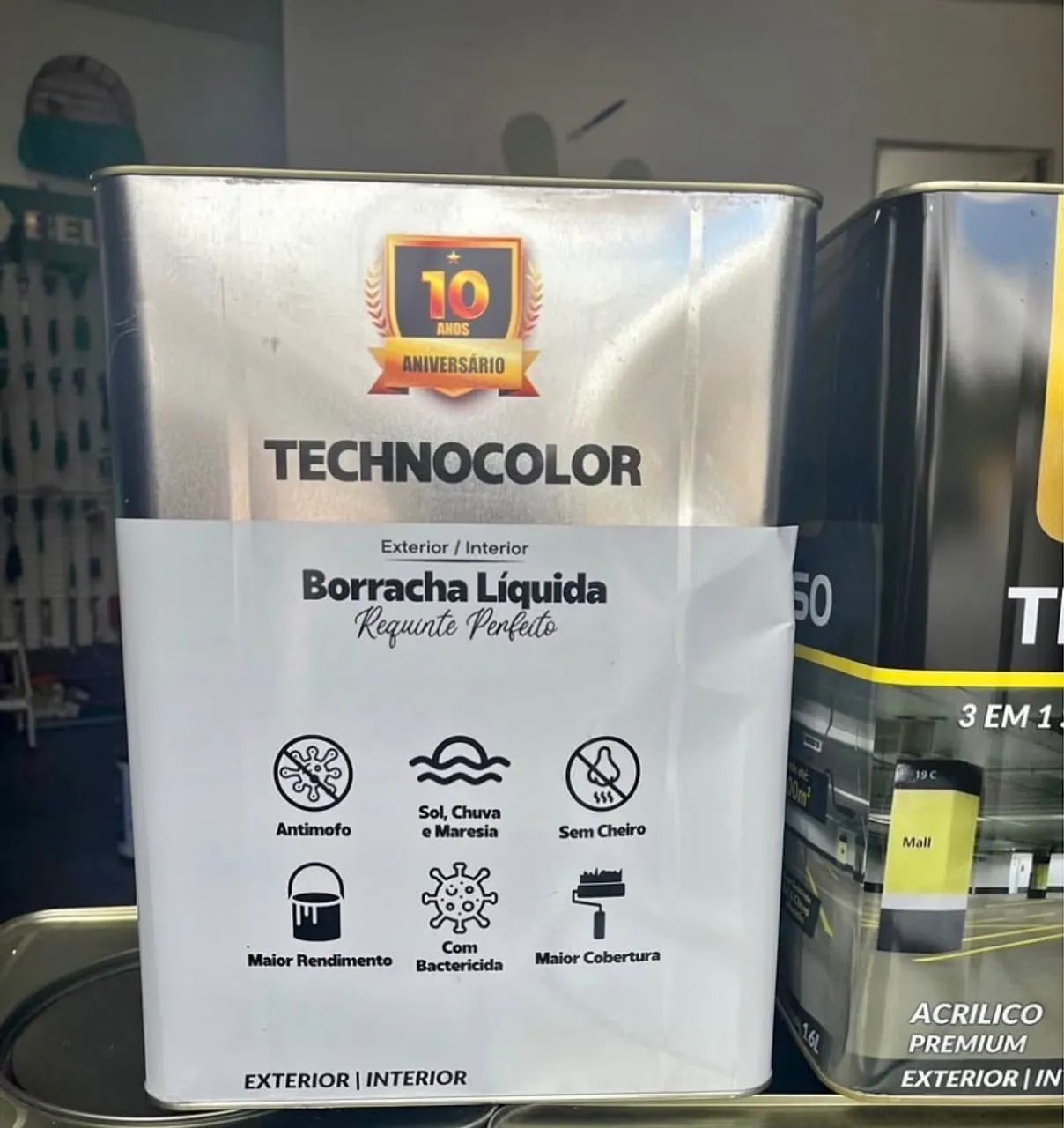 Tinta emborrachada só $$ 250 reais branca e cinza  - Foto 5