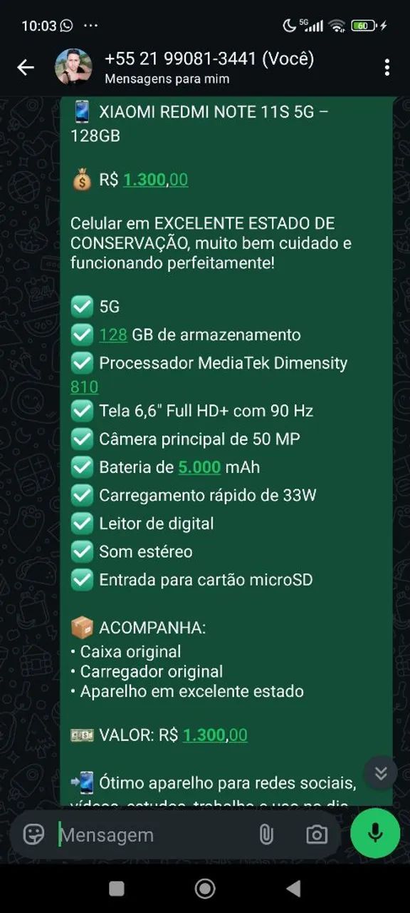 XIAOMI REDMI NOTE 11S 5G - 128GB - Foto 4