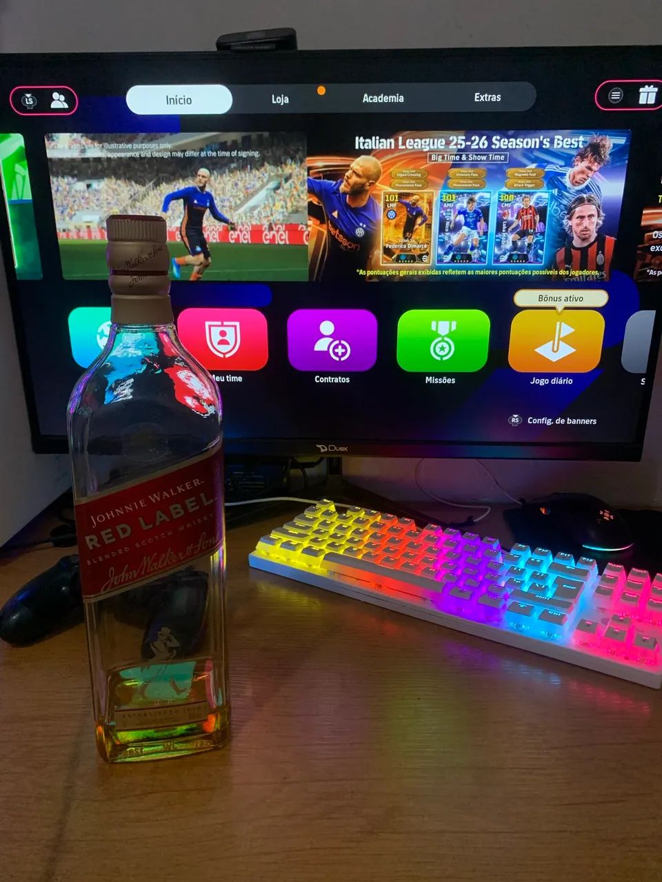 Teclado gamer branco
