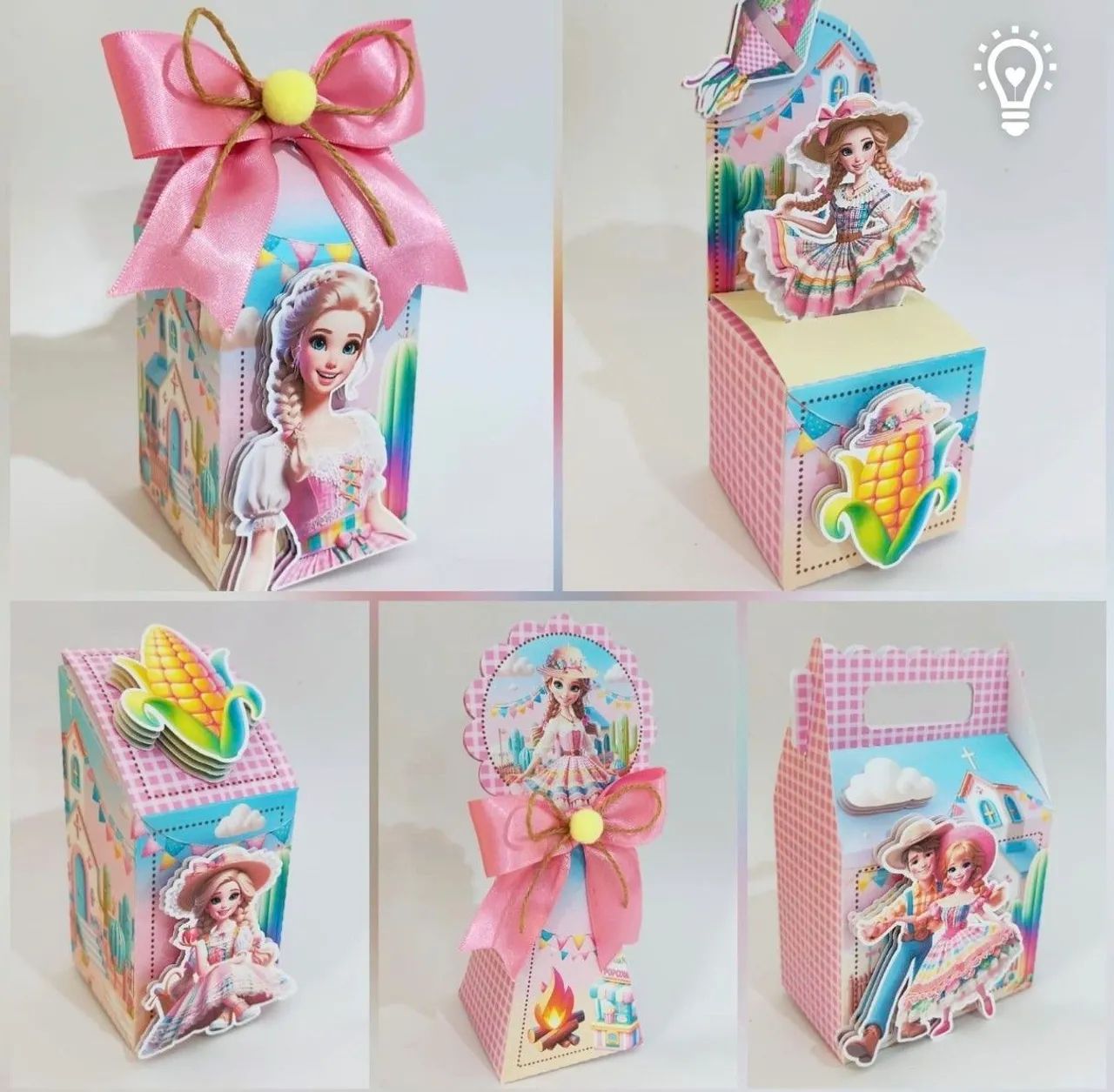 Personalizados Barbie junina 3D rosa  - Foto 3