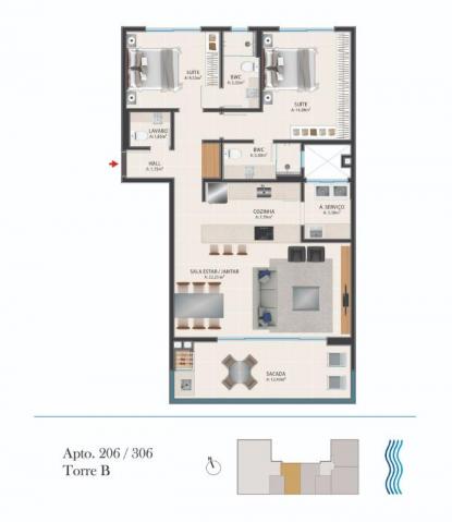 Apartamento à venda por r$ 1.493.750 - novo campeche - florianópolis/sc - Foto 8