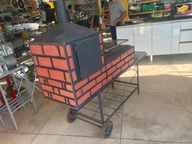 Fogão Caipira a Lenha Com e Sem forno, 3 bocas, Com e Sem Aba Granito - Foto 2