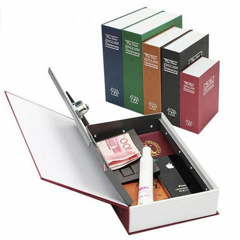 Livro Cofre Camuflado Pequeno escondido secreto joias talão cheque - Foto 5