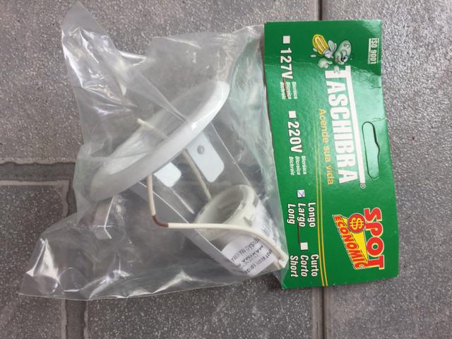 7 Spot para Lâmpada Economic Longo Branco. Produto Novo - Foto 2
