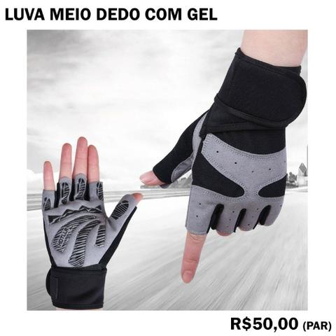 Luva de Ciclista ou Academia com Gel