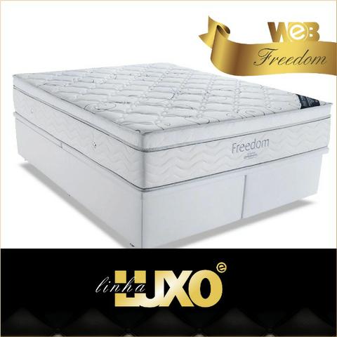Cama ortobom queen size fredom molas superpocket de 2299 por 1799