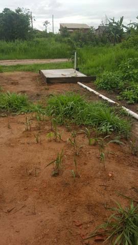 Terreno medindo 10×42 frente e fundo com rua, casa medindo 8x4 com banheiro, sem reboco - Foto 5
