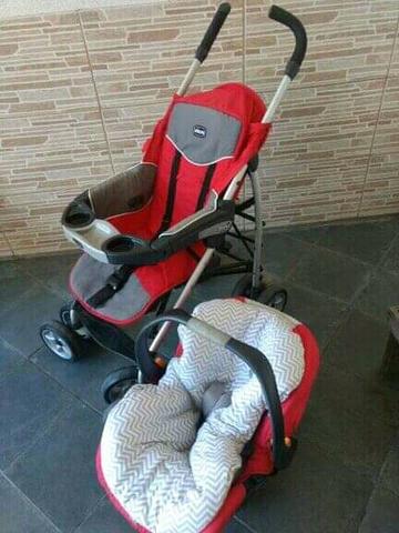 Carrinho de bebê com bebê conforto Chicco - Foto 3