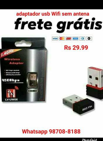 Adaptador usb Wifi 950 mbps s/antena