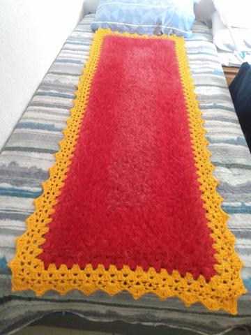 Tapetes de crochê, com linha decore( felpuda) - Foto 2
