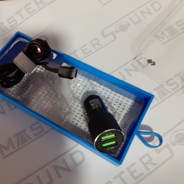 Kit carregador veícular. Com. 2 entradas usb. E Cabo com entrada V8.  Novo. - Foto 3