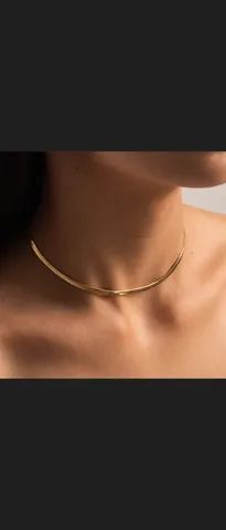 Conjunto colar choker e pulseira fita. - Foto 5