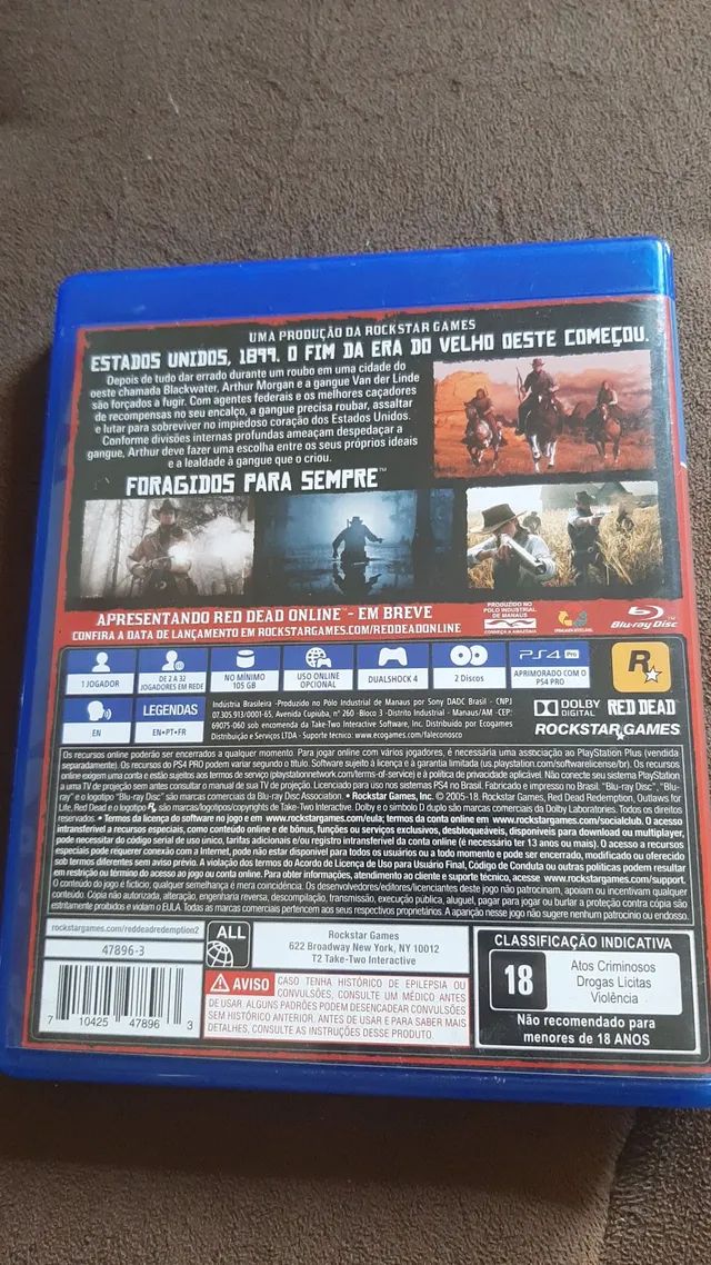 Jogo red dead 2 ps4 - Foto 2