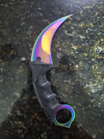 Faca Karambit CS Go 18cm Tática MGJD C/ Bainha Resistente