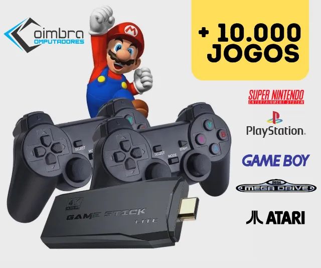 CARTÃO DE MEMÓRIA COM JOGOS RETRO PARA GAME STICK 4K - 10 MIL JOGOS (GAME  STICK 4K)