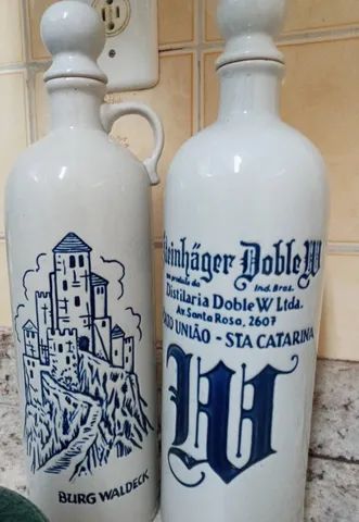 01 Garrafa Porcelana Whisky Glenfinddich, 8 anos, Verde 02 Cerâmica Ceramarte Doble W - Foto 3