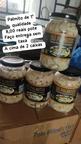 Palmito e massas de pizzas *89