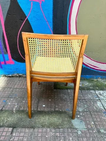 Par De Cadeiras Em Freijo Com Assento Em Tecido - Foto 5