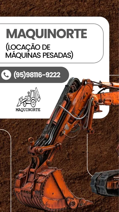 Aluguel de máquinas, retroescavadeira, pá carregadeira, trator, limpeza