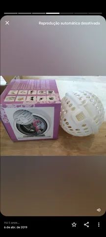 Bola para lavagem de lingerie na máquina.