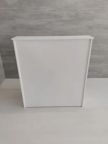 balcão para recepção reto vallet branco