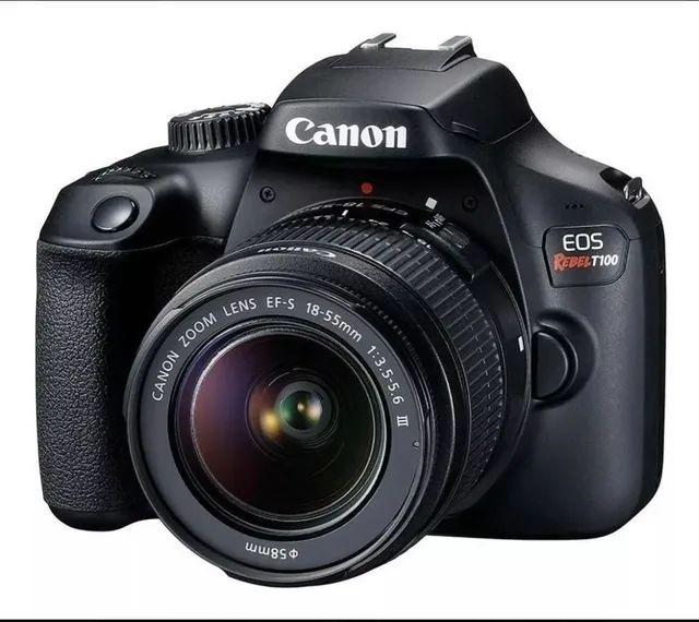 Canon EOS Rebel T100 + Lente 18-55mm