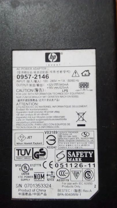 Fonte HP Impressora 16v/32V Original e 22V/455ma - Foto 2
