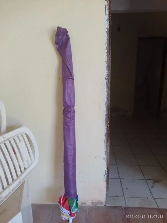 Guarda-sol de praia colorido grande - Foto 5