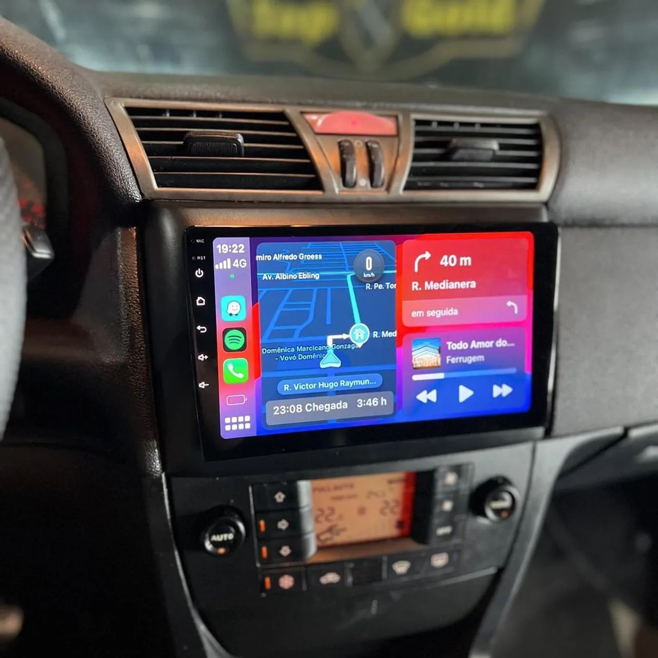 Multimídia 9 polegadas Carplay sem fio fiat stilo  - Foto 2