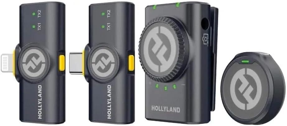 Sistema Microfone Lapela Hollyland Lark M2 Combo Preto Microfone Sem Fio Android/Ios  - Foto 3