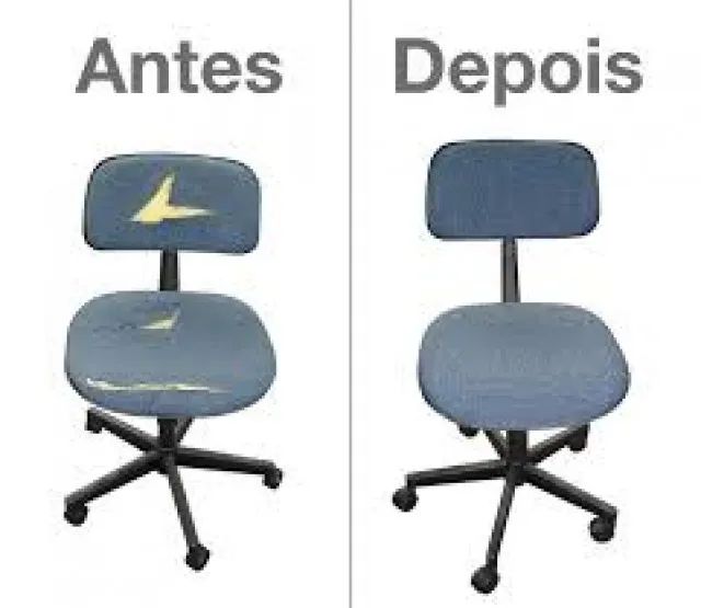Reforma de cadeiras para escritório e igrejas  - Foto 3