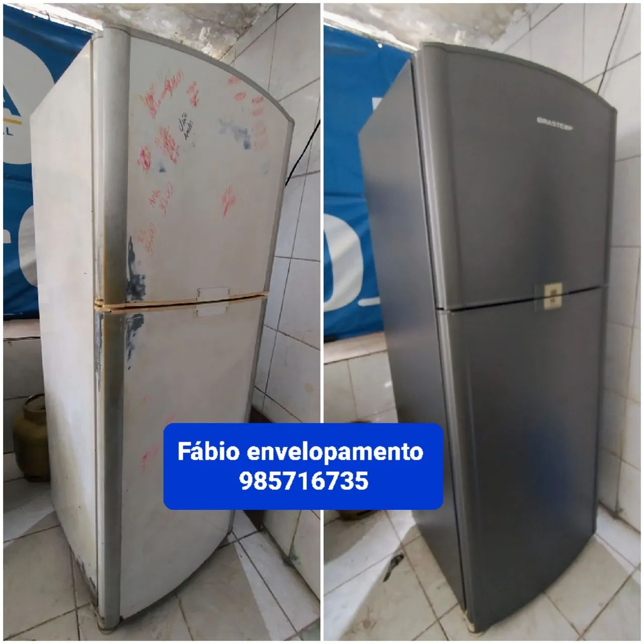 Envelopamento de geladeira, vem conferir nossos serviços. - Foto 2